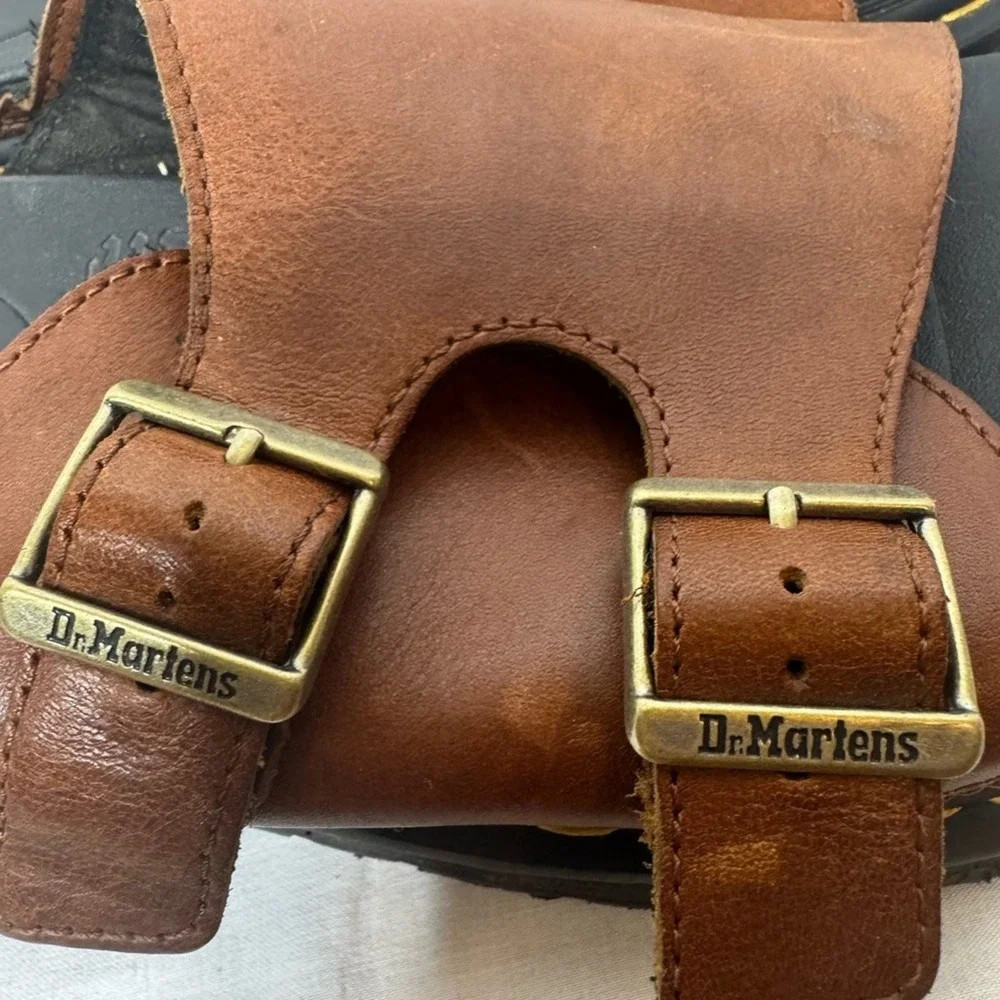 Dr Martens Mens Dax Sandals Tan Sz 13 Y2K Gorpcore Outdoor‎ Granola Nature